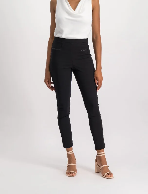 Stephanie Pull On Skinny Pants Feminine Tie-Back Jumpsuit