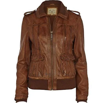 Super Brown Women Bomber Leather Jackets Faux Fur Jacket Real Fur Jacket Shearling Jacket