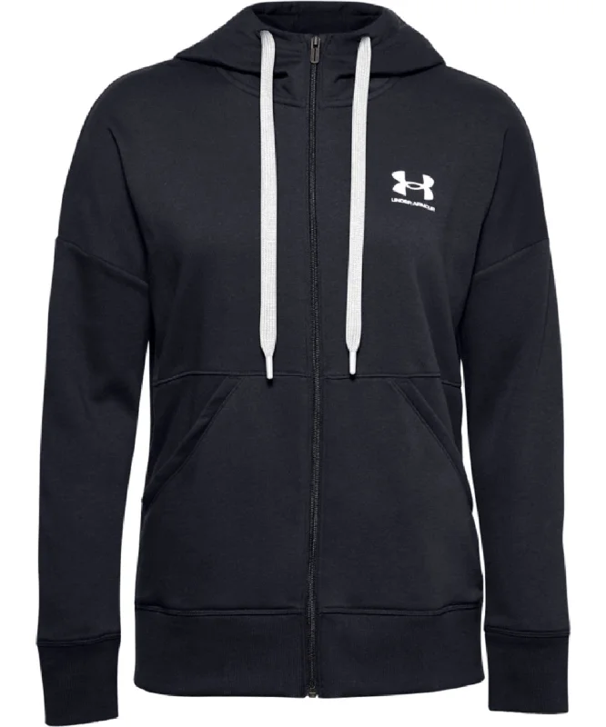 Under Armour UA009 Women’s Rival Fleece Full-Zip Hoodie Trendy Tie-Waist Jumpsuit