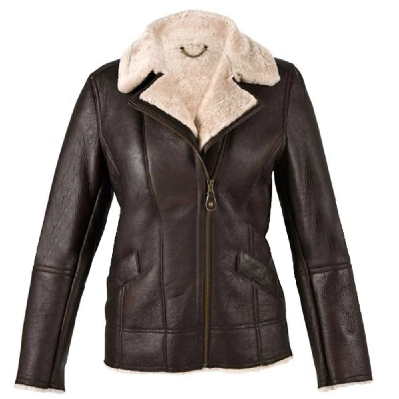 B3 Pilot Brown Leather Jacket V-Neck Jacket Boat Neck Jacket Square Neck Jacket