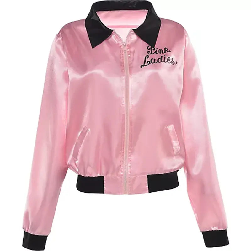 Women’s Pink Ladies Jacket Soft Touch Bomber