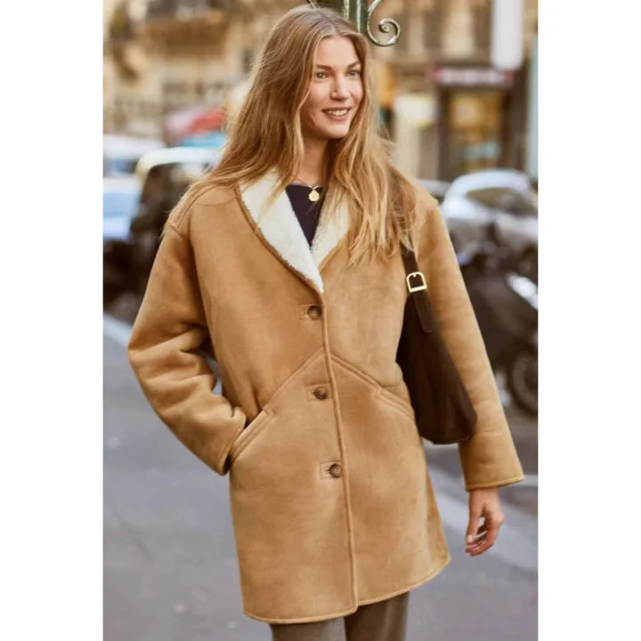 Women's B3 RAF Aviator Flight Shearling Fur Coat Corduroy Jacket Velvet Jacket Brocade Jacket