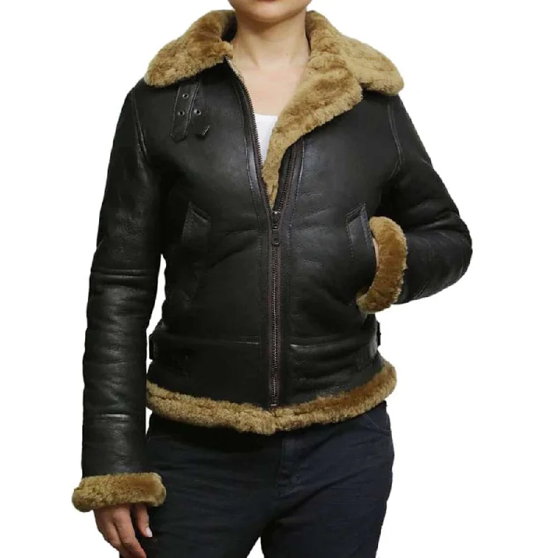 WW2 Pilot B3 Bomber Jacket Hooded Jacket Caped Jacket Shawl Collar Jacket