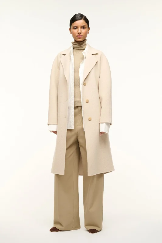 CHRYSALIS COAT | OYSTER Cotton Fabric Linen Fabric Terry Fabric