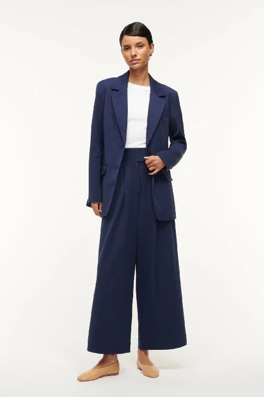 CITY BLAZER | NAVY Collared Jacket Crew Neck Jacket Turtle Neck Jacket
