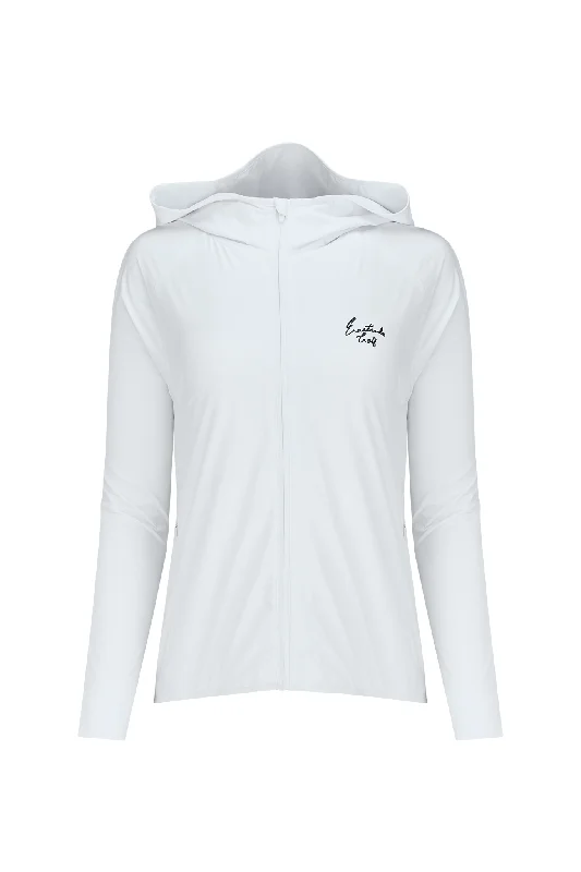 Bright White Women's On Course Windbreaker Mesh Jacket Canvas Jacket Denim Jacket