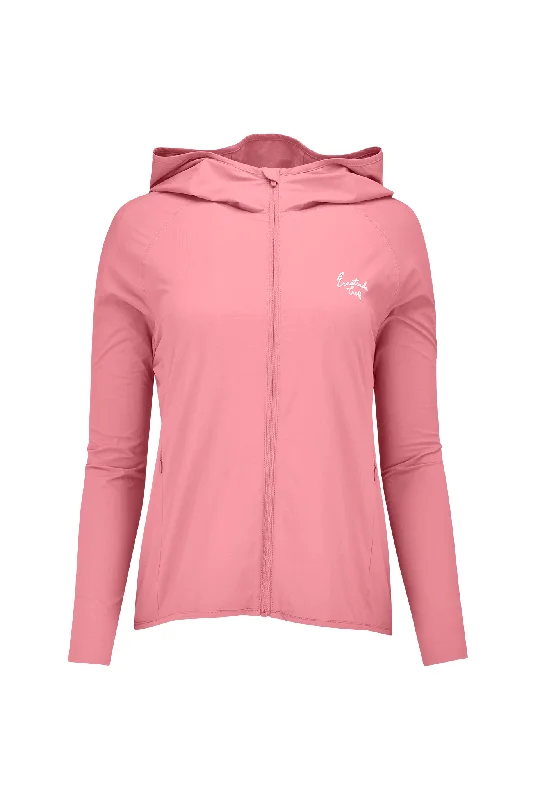 Dianthis Pink Women's On Course Windbreaker Rayon Jacket Velvet Jacket Corduroy Jacket
