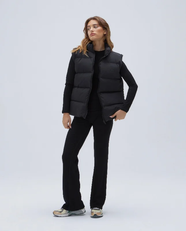 Padded Oversized Gilet - Black Print Jacket Jacquard Jacket Patchwork Jacket