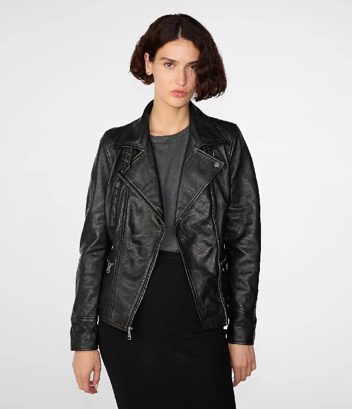 Marissa Moto Jacket Asymmetric Mesh Jacket Canvas Jacket Denim Jacket