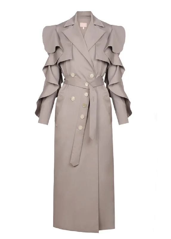 TRENCH COAT Fuzzy Sherpa Pullover