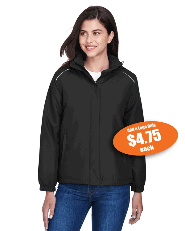 Ladies Core 365 Brisk Insulated Jacket Structured Wool Blazer