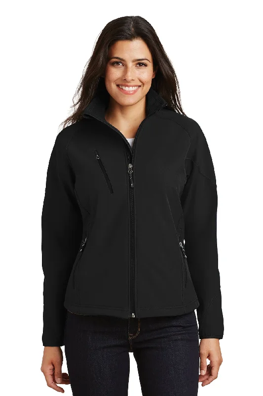 Ladies Port Authority® Textured Soft Shell Jacket Chic Oversized Blazer