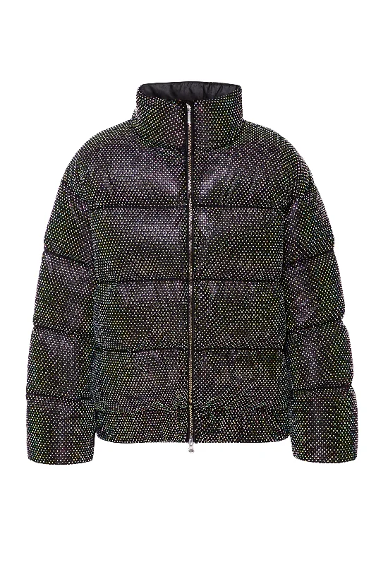 CRYSTAL down jacket Casual Denim Jacket