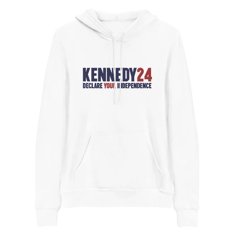 Declare Your Independence Embroidered Hoodie - White Velvet Evening Cape