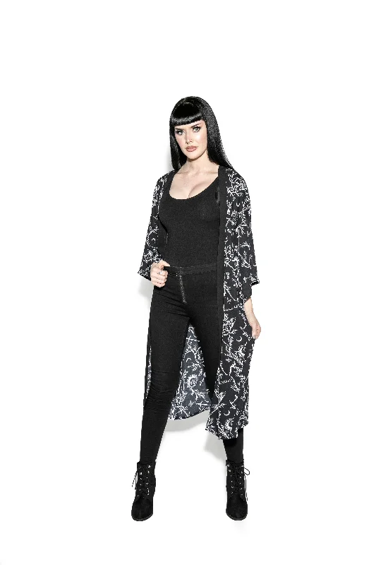 Demons Long Duster - Kimono Softshell Outdoor Jacket