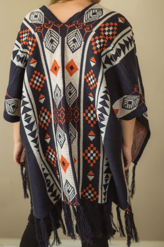 Geo Boho Wrap Cropped Moto Jacket