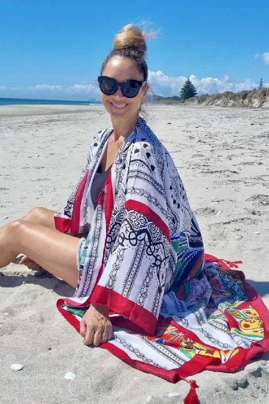 Goddess Kimono - Aphrodite Minimalist Wool Duster