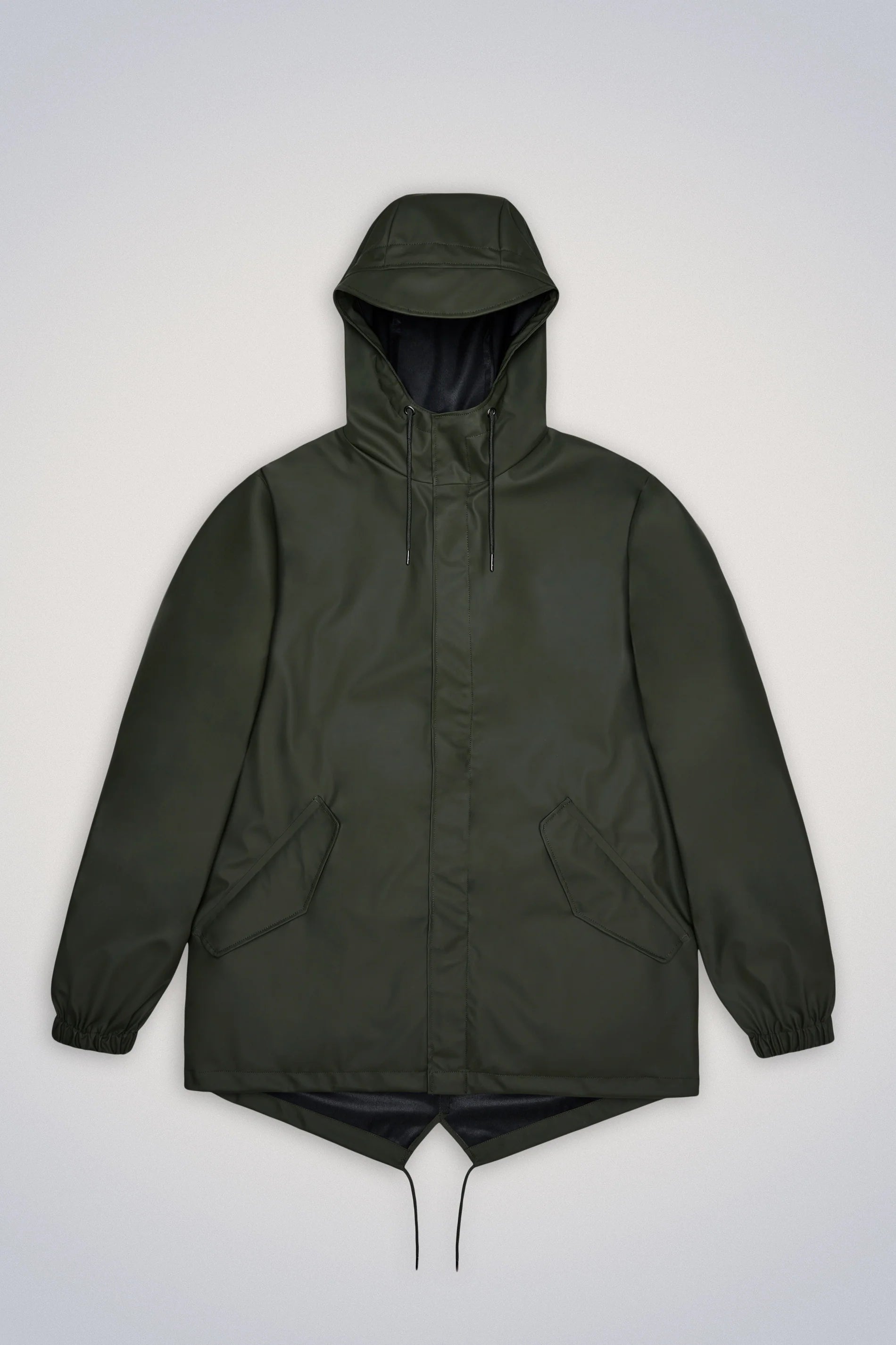 Green Fishtail Jacket Luxe Faux Fur Coat
