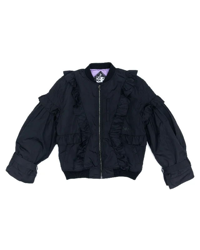I Become Bomber Jacket - Black Warm Down Parka
