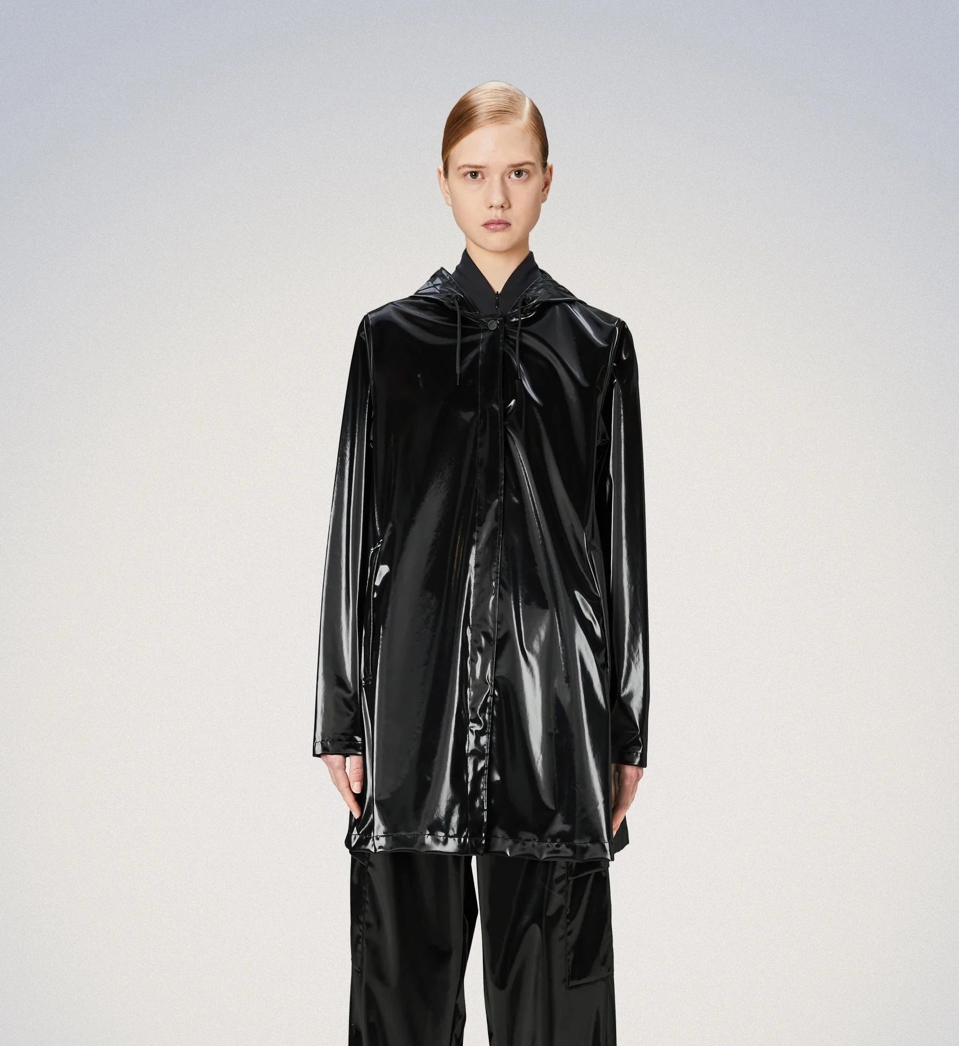 Night A-Line Rain Jacket A-Line Swing Coat