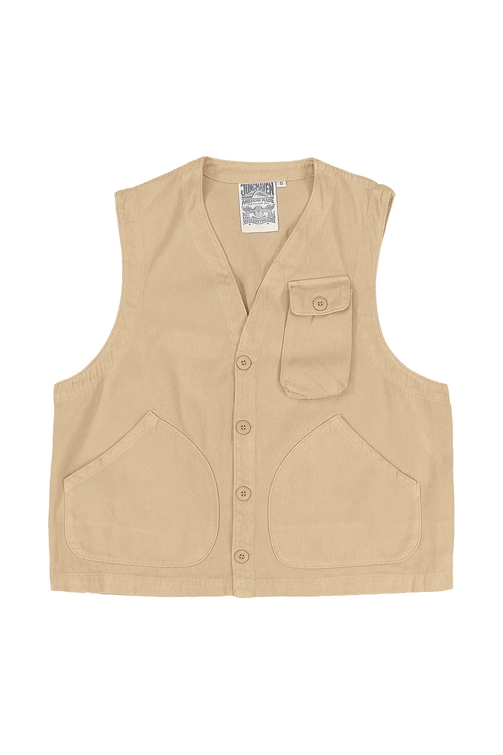 Oat Milk Falcon Vest Puff Sleeve Overcoat