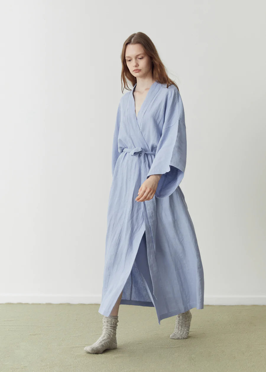 02 ROBE - CORNFLOWER Plush Faux Fur Bolero