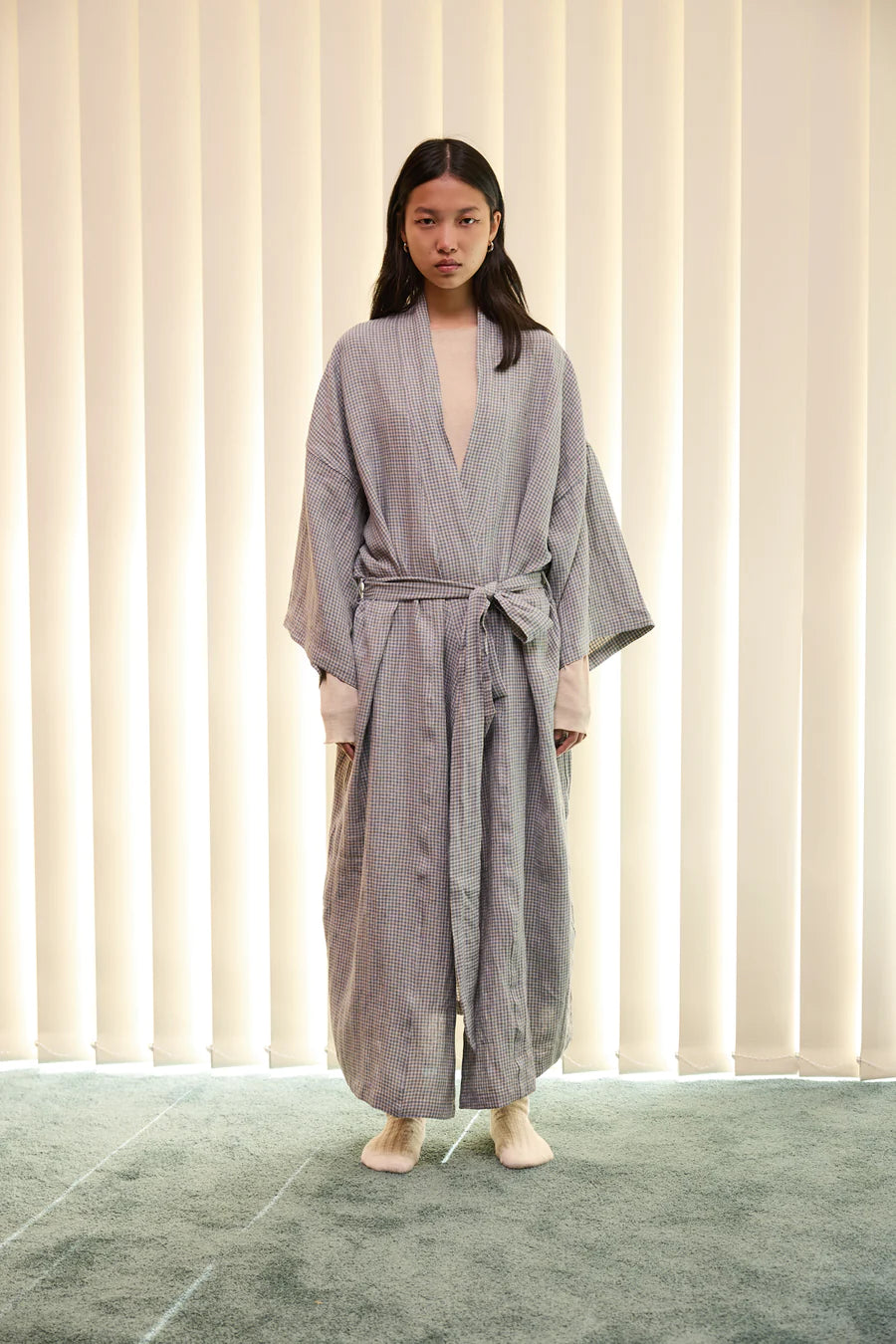 02 ROBE - FIELD CHECK Quilted Hybrid Jacket