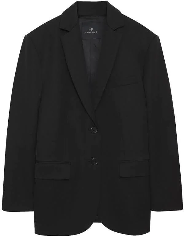 QUINN BLAZER - BLACK Classic Trench Coat