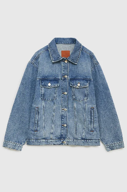 RORY JACKET - VINTAGE INDIGO Stretch Fit Moto Jacket