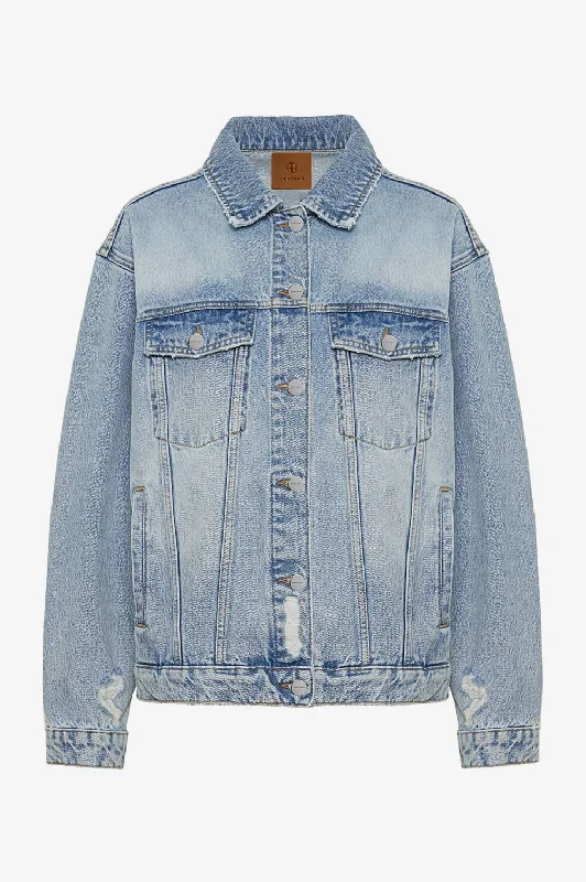 RORY JACKET - VINTAGE BLUE Puff Sleeve Overcoat