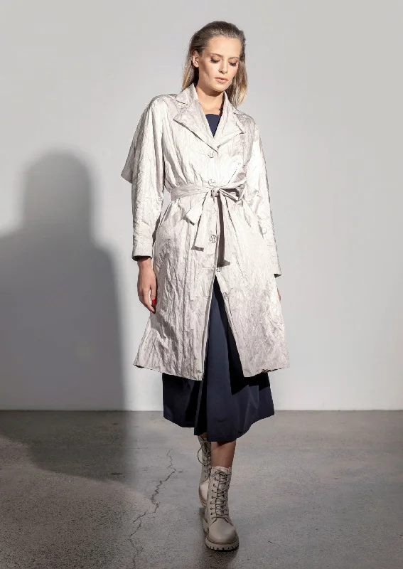 Vendome Coat - Metallic Plaid Checkered Coat