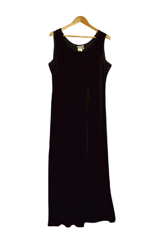90s Brown Velour Dress