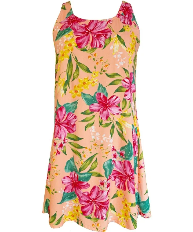 A-Line Back Cutout Dress Pua Aloha