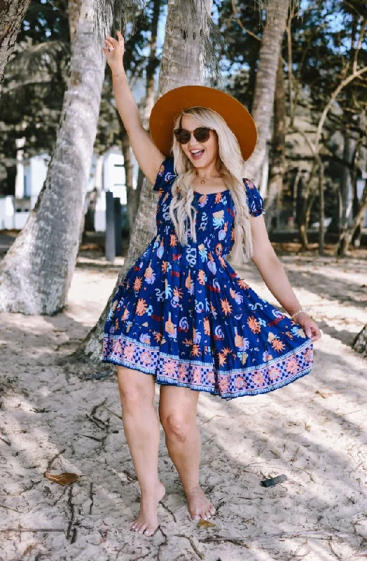 Blue Tequila Maggie Dress