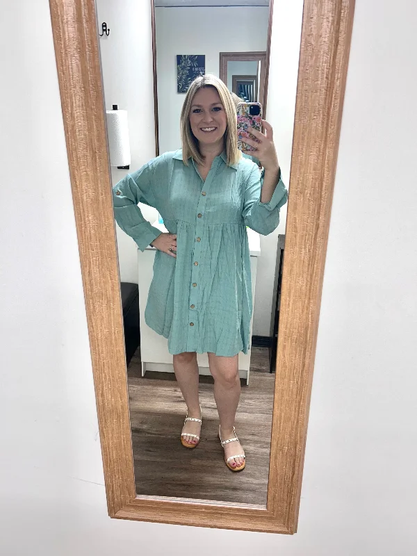 Button down Blues Dress