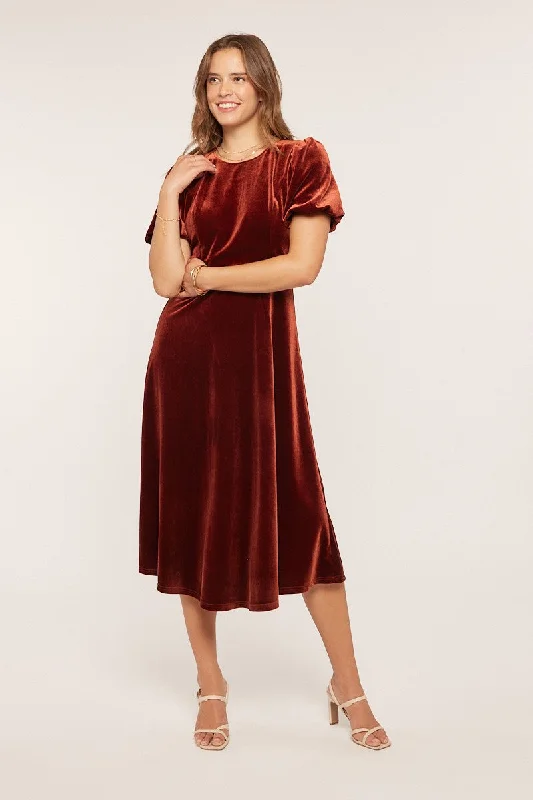 Colette Dress in Copper- Misses (S-XL)