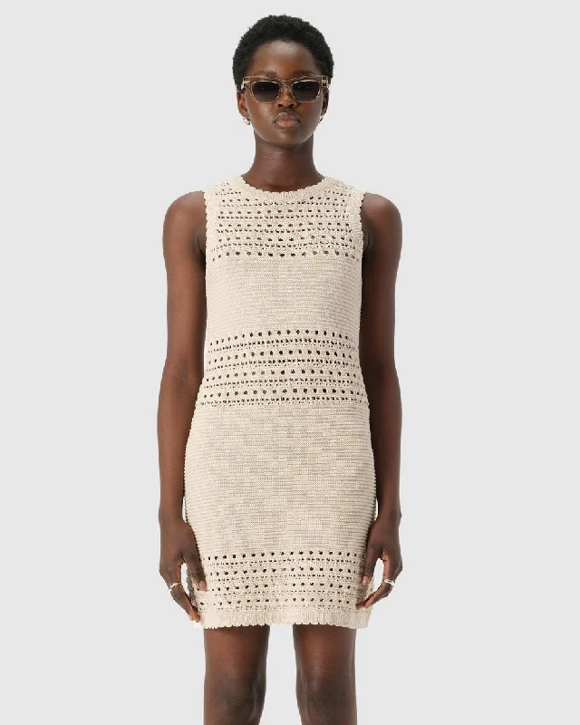 Fira Knit Dress - Ecru