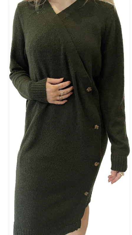 HELINDA DRESS (DARK GREEN)