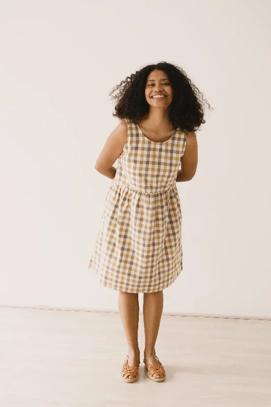 Hazel straps dress vichy print