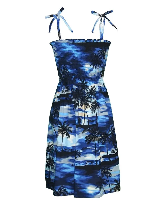 Island Sunset Short Smock Dress