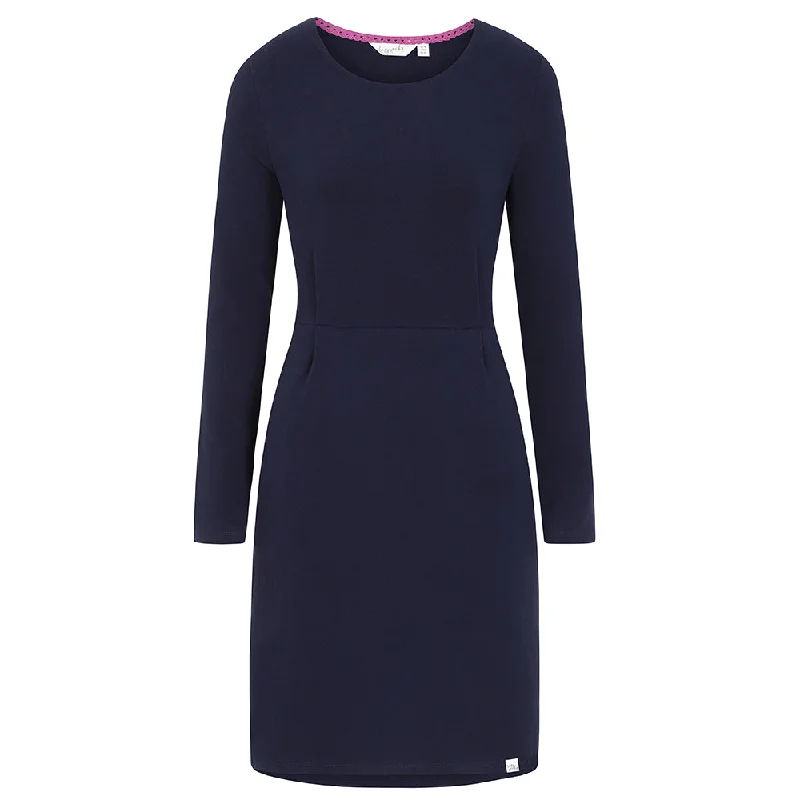 LJ517 - Ladies Dress with Pockets - Marine