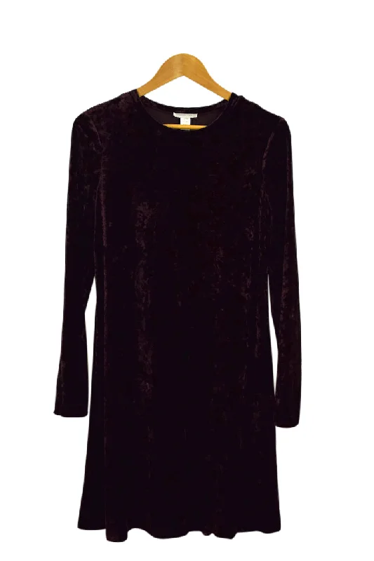 Maroon Velour Dress