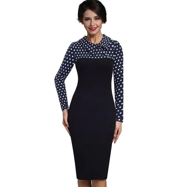Dark Blue Polka Dots
