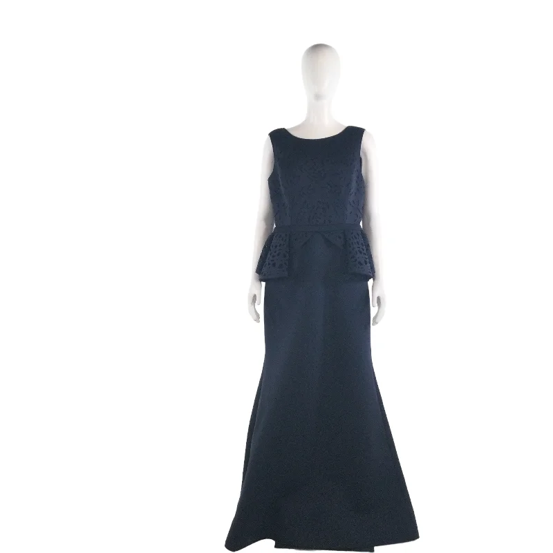 NERO BY JATIN VARMA NAVY BLUE GOWN-12
