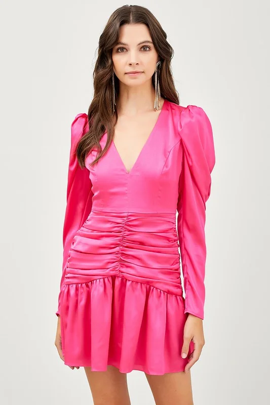 Paris Pink Lindsay Ruffle Dress