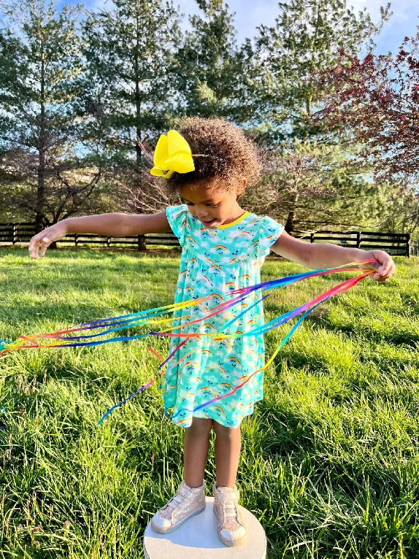 Over the Rainbow & Butterflies Twirling Dress (2T-6Y)