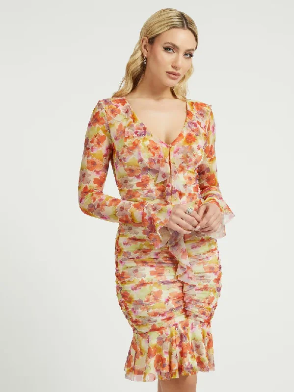 ROSALEE RUFFLE DRESS