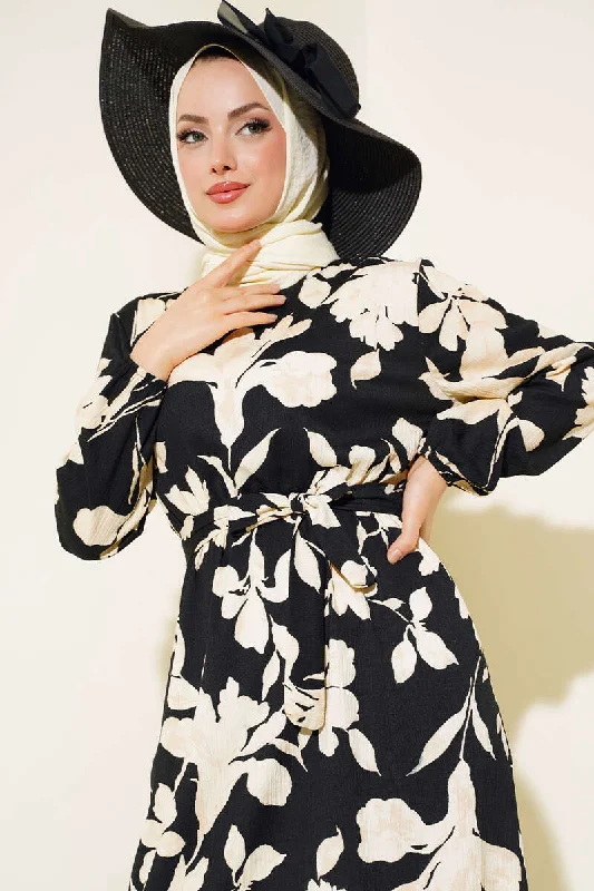 Flower Patterned Burümcük Dress