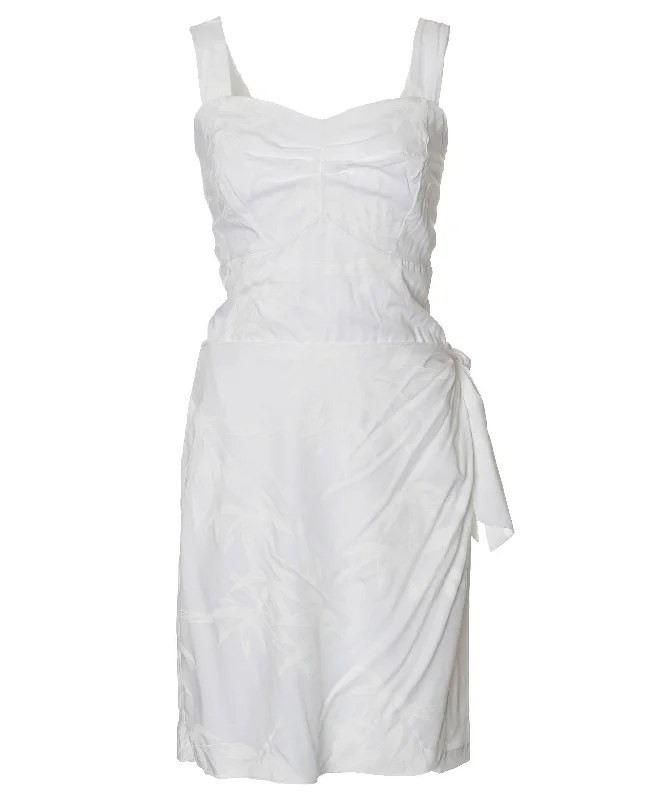 Short Sarong White Dress Bamboo