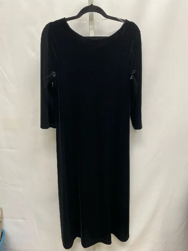 Size Medium Chico's Black 3/4 Sleeve Dress